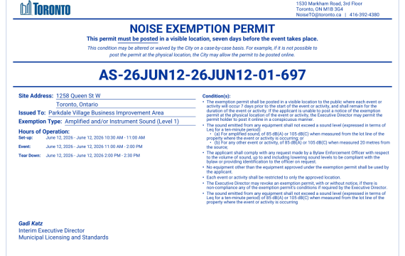 June 12 Summer of Goals Permit