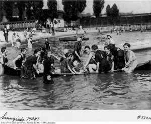 Enjoying the waterfront in 1908